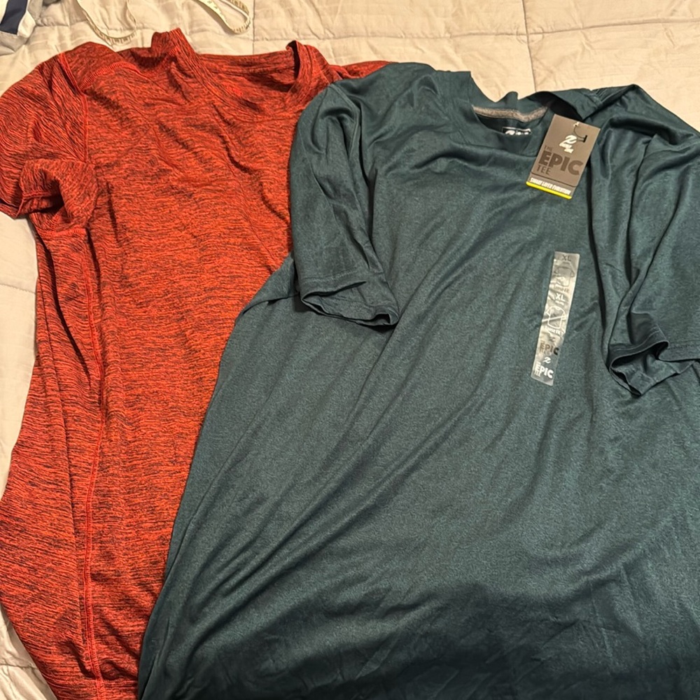 Lot of 2 athletic T-shirts